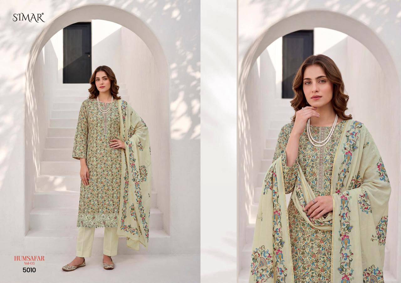 Humsafar Vol 05 By Glossy 5009 To 5013 Series Beautiful Colourful Viscose Dresses At Wholesale Price